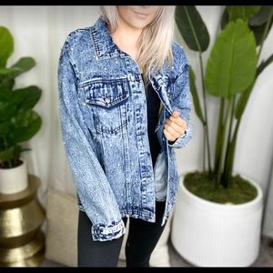 Bibi studded denim jacket